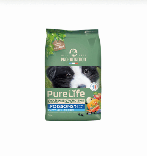 Pure Life Puppy Mini/Medium With Fish 12 Kg